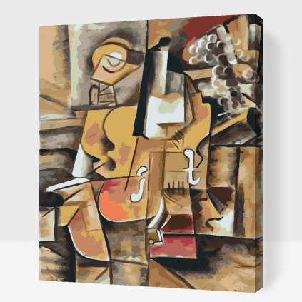 Festés számok szerint – Hegedű és szőlők Picasso