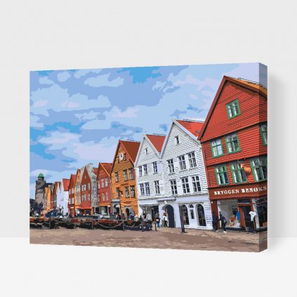 Festés számok szerint – Bryggen, Norvégia 2