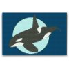 Gyémántszemes festmény - Kardszárnyú delfin a mélyben