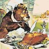 Festés számok szerint – Medve az étteremben