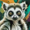 M11_Gyémántszemes_kirakó_-_Lemur_tompa_zöld_árnyalatokban