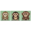 Gyémánt kirakó - Majmok (3 db-os készlet)