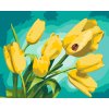 Festés számok szerint – Tulipáncsokor katicával