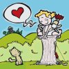 Festés számok szerint – Ámor és a cica