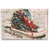 Gyémántszemes festmény – Converse tornacsuka