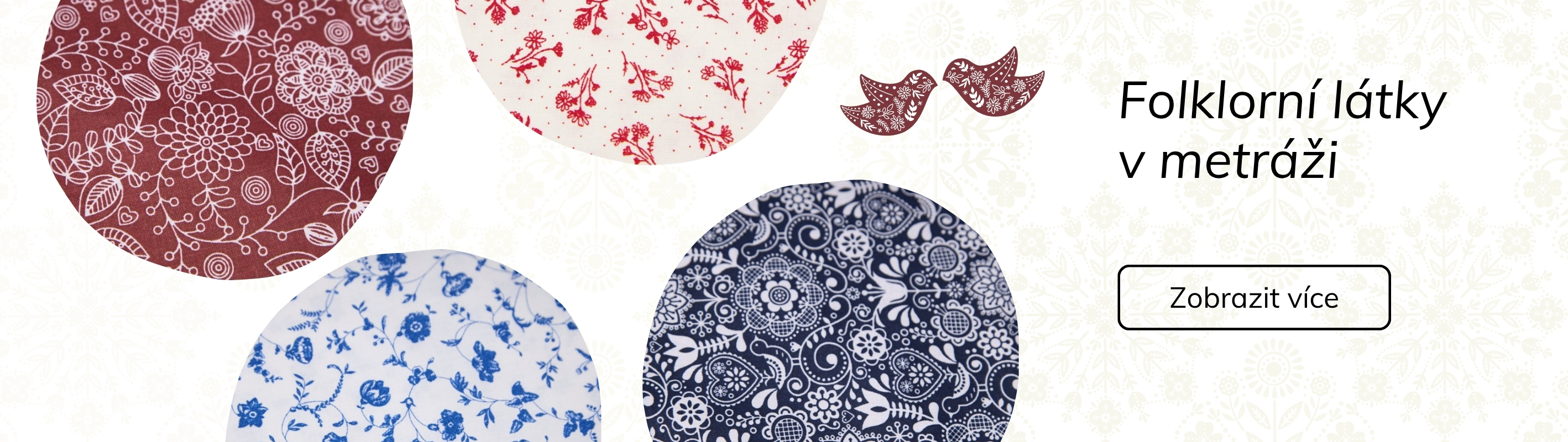 Látky metráž folklor