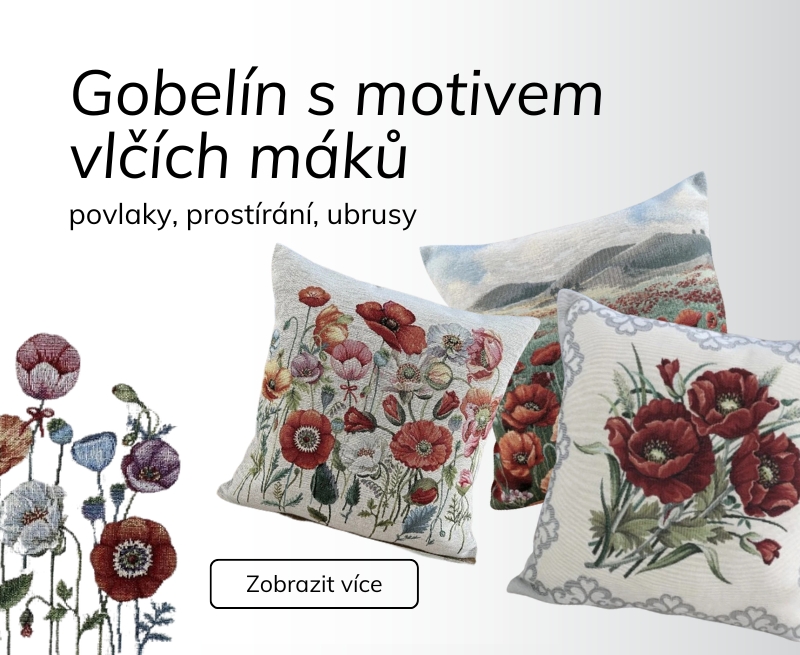 Gobelin s motivem vlčích máků