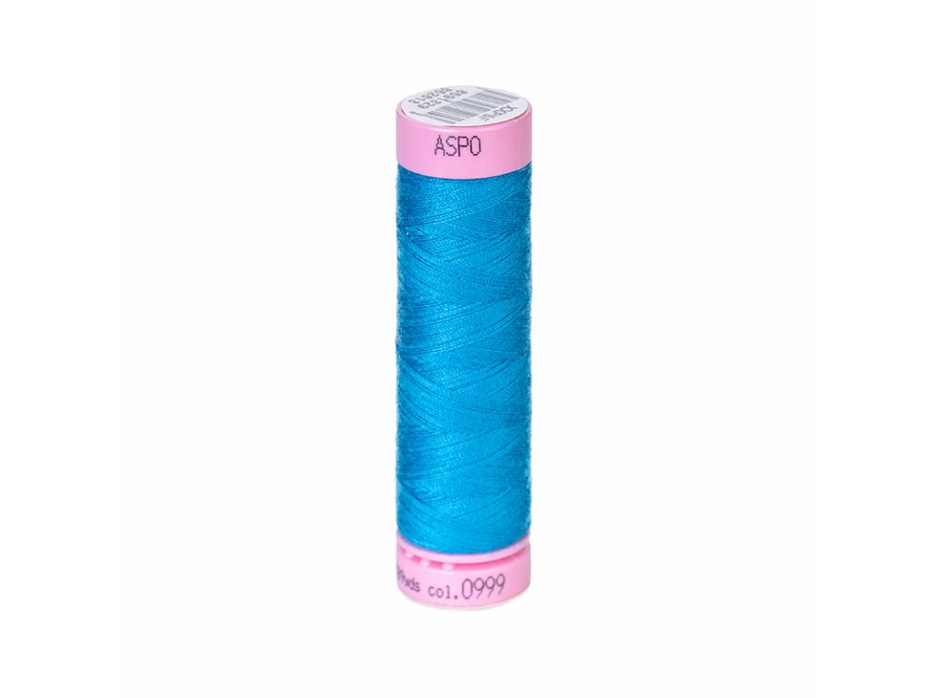 Nit polyesterová - ASPO modrá 0999 100m (Velikost 100 m)