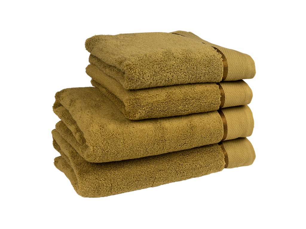 Bavlněný ručník / osuška z mikro bavlny- khaki - Tegatex