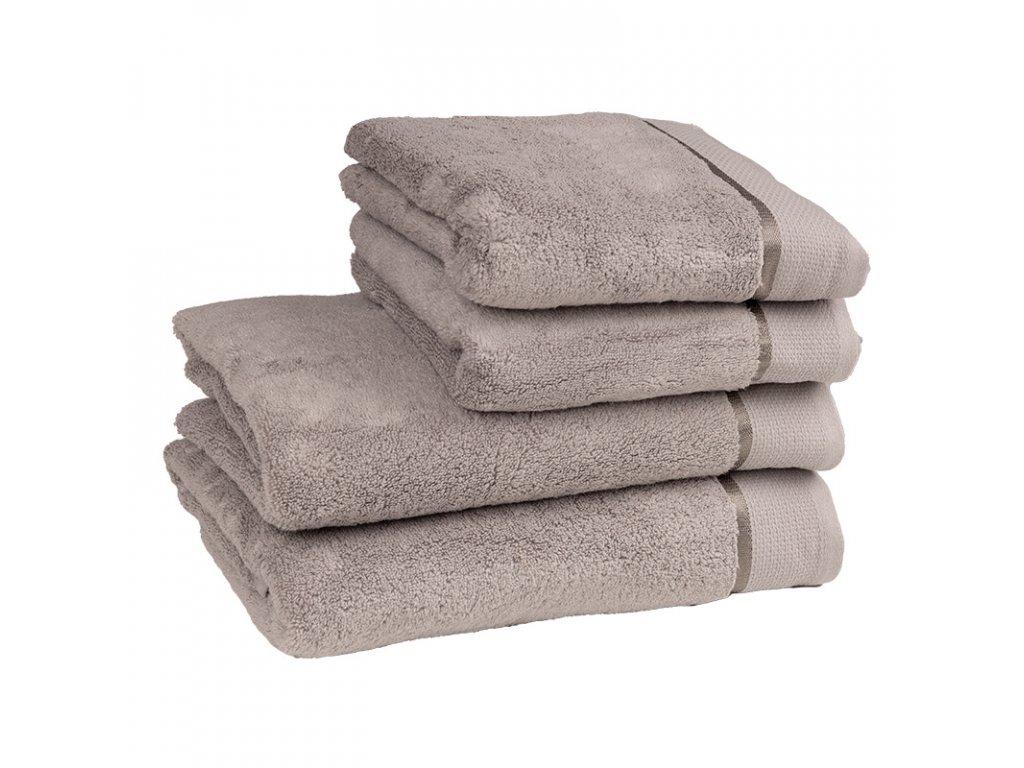 Bavlněný ručník / osuška z mikro bavlny- světle šedá - Tegatex