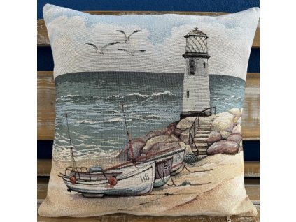 Gobelínový povlak na polštář -  maják