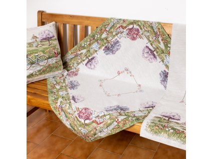 Gobelínový ubrus chenille - park - Park (Velikost 40*140 cm)