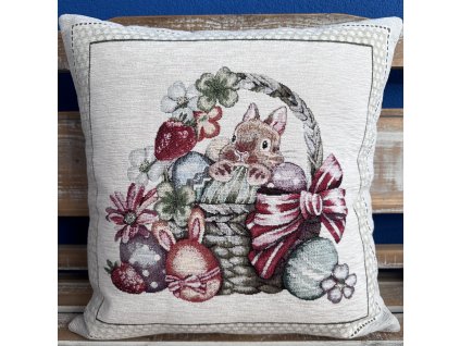 Zajíc v proutěném košíku