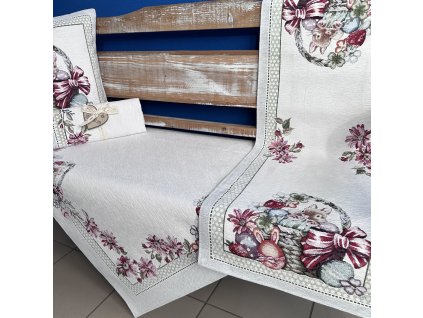 zajíc v proutěném košíku