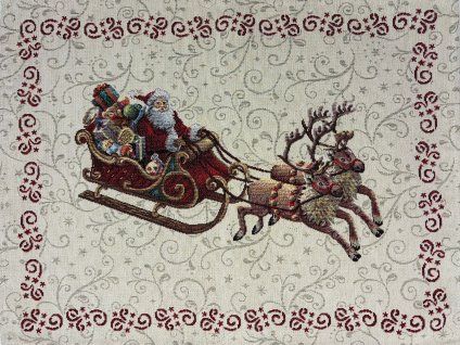 Santa Claus na saních