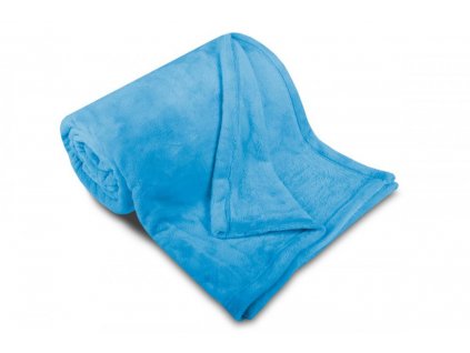 Deka mikroflanel SLEEP WELL® - světle modrá (Velikost 150*200 cm)