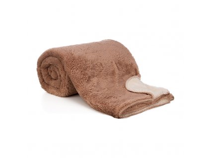 Deka mikroflanel SLEEP WELL® - ovečka Čokoládová (Velikost 150*200 cm)
