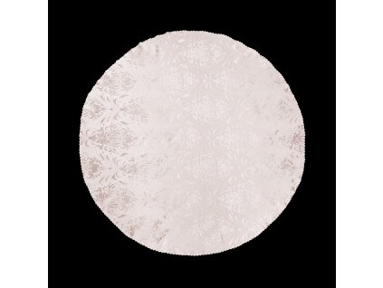 Polyesterový ubrus - šedý se vzorem ø150 (Velikost Ø 150 cm)