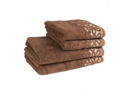 Bavlněný ručník / osuška Bella - hnědá - Hnědá (Velikost 70*140 cm)
