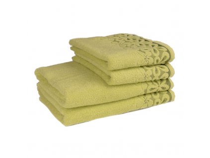 Bavlněný ručník / osuška Bella - zelená - Zelená (Velikost 70*140 cm)