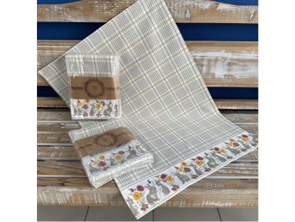 Bavlněné utěrky s roztomilými zajíčky