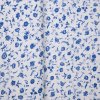 Bavlněná látka metráž - drobné modré kvítky na bílé