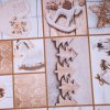 Vánoční látka metráž - patchwork se stromečky