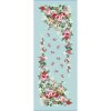 Gobelínový ubrus - kytice květů modrá - Světle modrá (Velikost 40*140 cm)