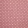 Bavlněná látka s motivem bílých puntíků na pudrovém podkladu