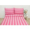 Povlečení bavlna - růžičky růžové (Velikost 70*90 cm, 140*200 cm)