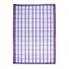 Bavlněná utěrka tradiční káro fialová