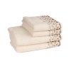 Bavlněný ručník / osuška Bella - krémová - Krémová (Velikost 50*90 cm)