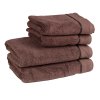 Bavlněný ručník / osuška z mikro bavlny- hnědá - Hnědá (Velikost 70*140 cm)