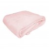 Dětská mikroflanelová deka růžové barvy