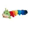 Barevná plyšová stonožka duhy, délka 80 cm, polyester, ne pro děti do 3 let.