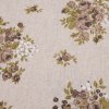 Elegantní režná látka s květinovým vzorem,