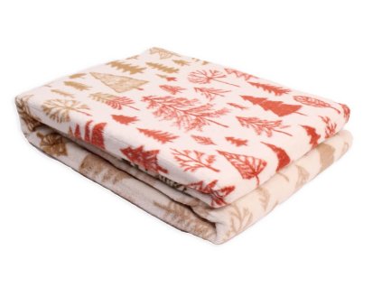 Vianočná bavlnená deka - Les