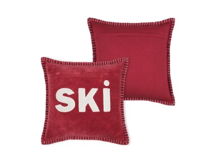Dekoračný vankúš Chamonix SKI - 40x40 cm