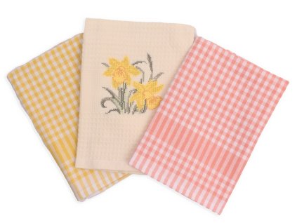 Kuchynské utierky 3 set - Narcis