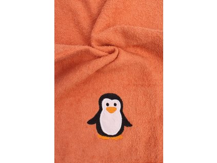 Detský uterák s výšivkou tučniak