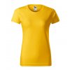 Dámske tričko bavlnené žlté