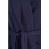 Vaflový župan tmavo modrý