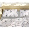 Luxusné posteľné obliečky z bavlneného saténu - eukalyptus