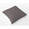 Bavlnená obliečka na vankúš - tmavo šedá