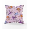 Obliečka na vankúš fialové mačičky