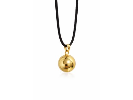 Těhotenská bola ve zlaté barvě