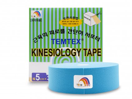 TEMTEX kinesio tape Classic XL modrá tejpovací páska 5cm x 32m EKONOMICKÉ BALENÍ