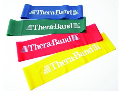 THERA-BAND Loop 7,6 x 30,5 cm, červená, středně silná