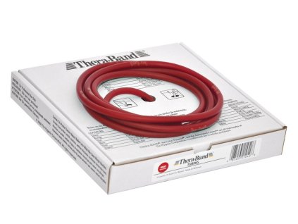 THERA-BAND Tubing 7,5 m, červená, středně silná