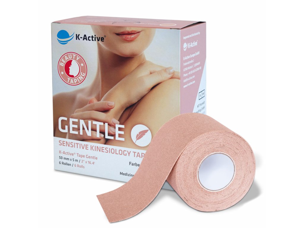 K-Active Tape Gentle 6box - kinezio tejp pro citlivou pokožku